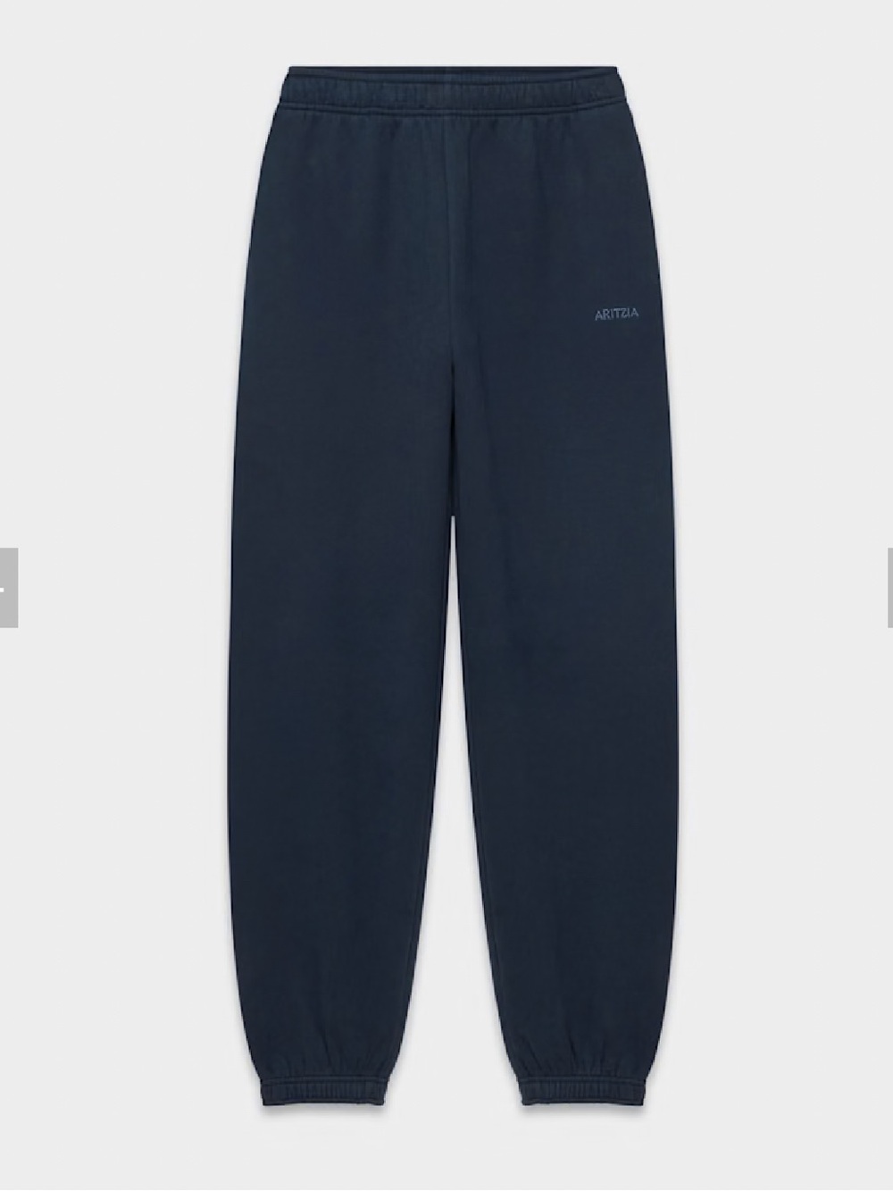 Aritzia Cozy Sweatfleece Mega Fit Jogger Size Small Short Heathered Navy